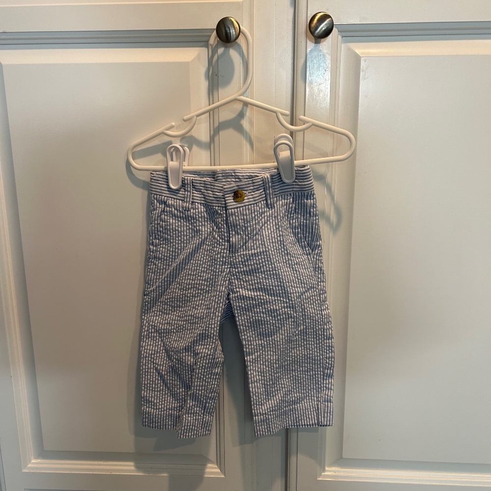 Janie & jack STRIPED SEERSUCKER PANT